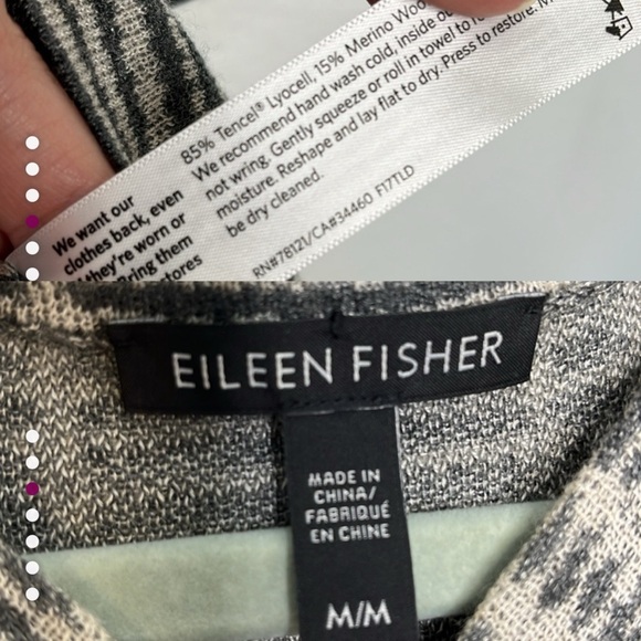 Eileen Fisher‎ Blouse Merino wool blend size Medium Women's clothing - Picture 6 of 6
